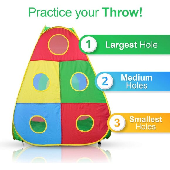 5pc Kids Ball Pit Tents and Tunnels Jungle Gym Play Tent with Crawl Tunnel Toy - Picture 8 of 8